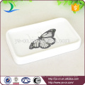 Hermoso natural rústico de mariposa de primavera de patrón de primavera baño accesorio